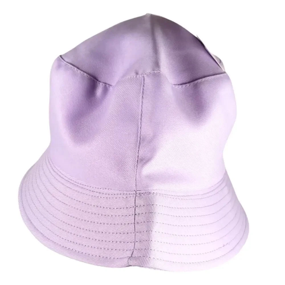 Lavender Bucket Hat Adult Novelty Cap Lightweight Solid Color Summer Sun Unlined